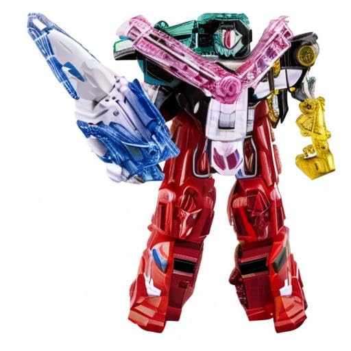Bandai Mashin Sentai Kiramager Robot Series 01 Mashin Gattai DX Kiramaizin Set - Super Sentai Action Figure Toy for Kids & Collectors - Perfect for Playtime, Display & Anime Fans