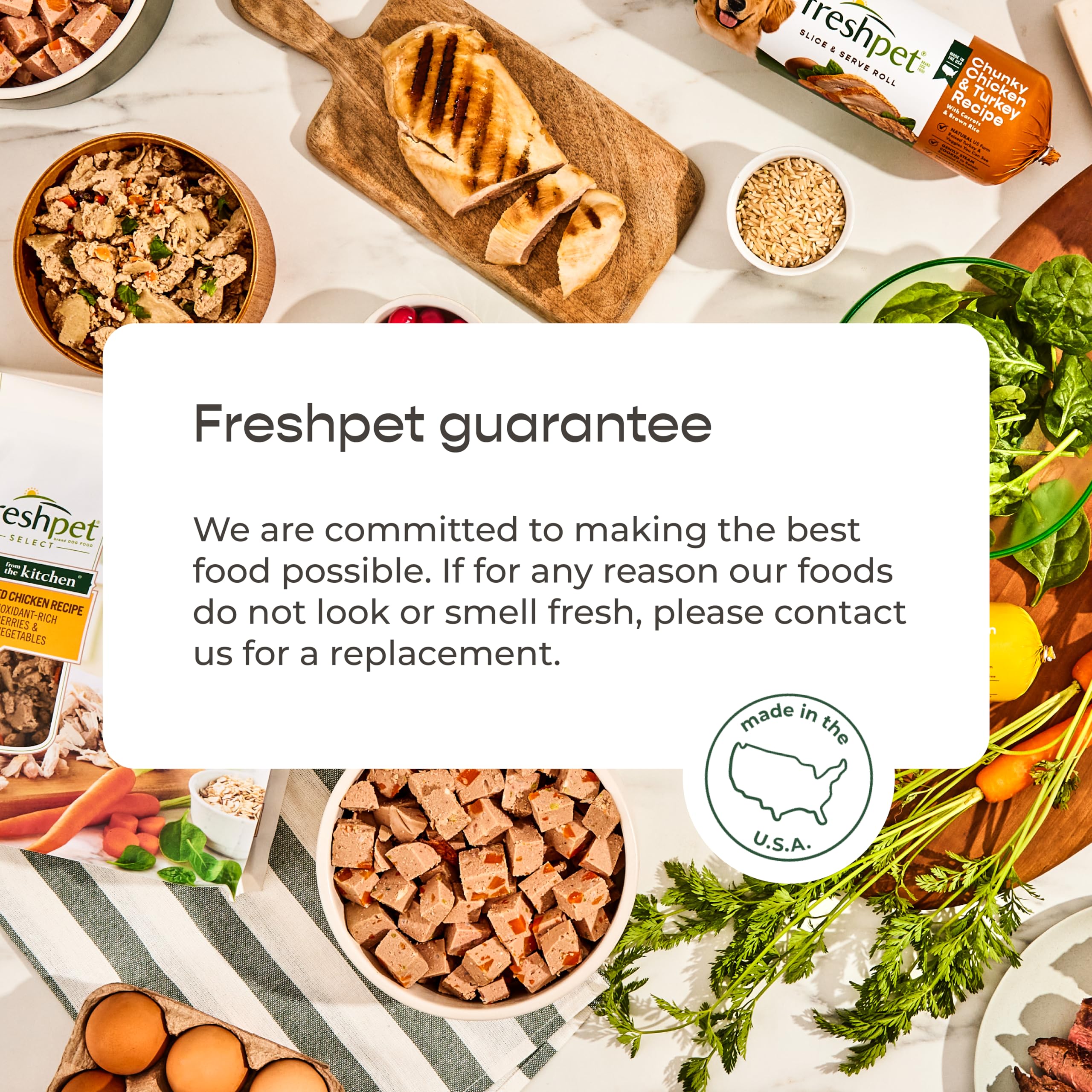 Freshpet Grain Free Dog Food - Natural Fresh Chicken Recipe for Small & Medium Dogs - 1.75lb Pack - Perfect for Daily Meals & Training Treats