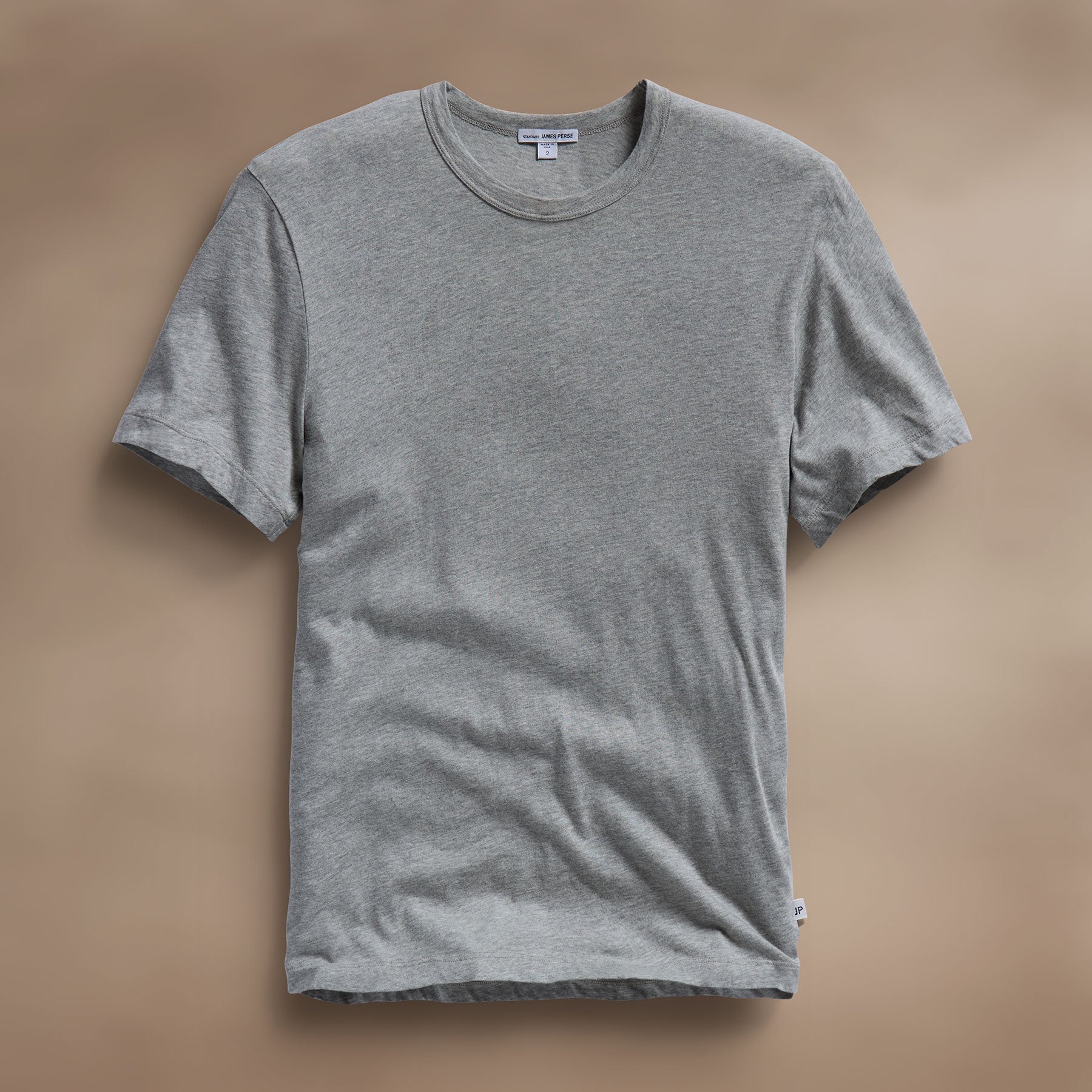 Men's Short Sleeve Crew Neck T-Shirt - Soft Heather Grey Cotton Tee for Casual Wear & Everyday Outfits
