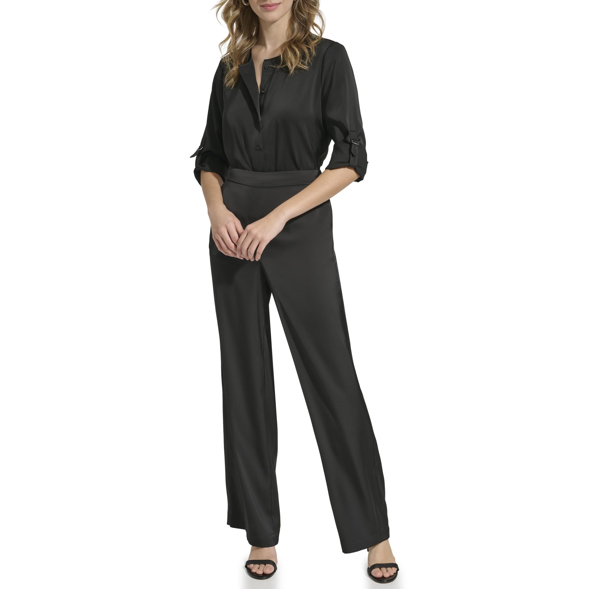 Calvin Klein Women's Wide Leg Pants for Work & Casual Wear