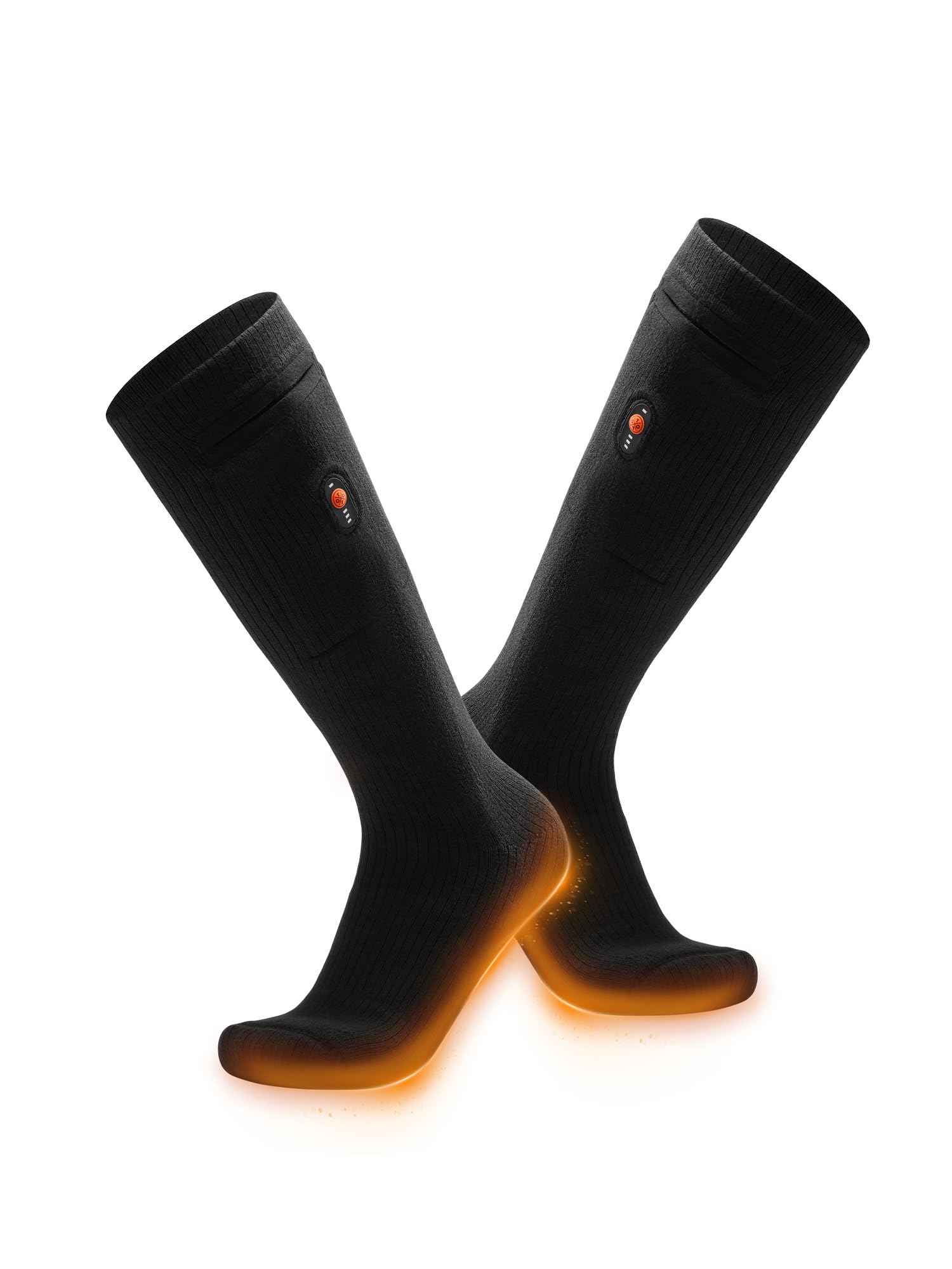 ORORO Upgraded Rechargeable Heated Socks for Men & Women - Electric Warming Socks for Cold Weather, Outdoor Activities & Winter Sports (Charger Not Included) - Perfect for Skiing, Hiking, Hunting & Winter Work