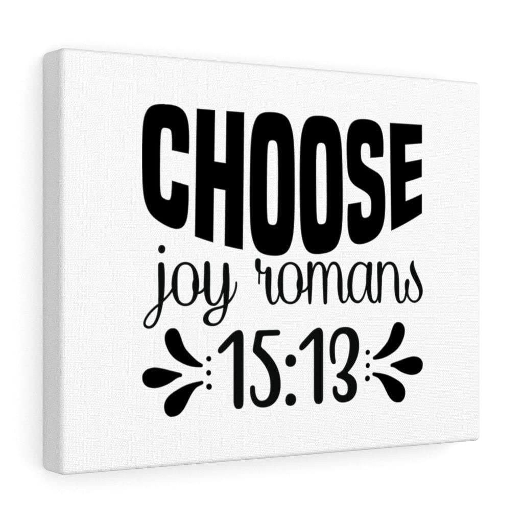 Choose Joy Romans 15:13 Christian Wall Art - Bible Verse Print for Home Decor - Inspirational Scripture Wall Hanging Gift for Women, Wedding, Housewarming - Ready to Hang Canvas Art for Living Room, Bedroom & Office