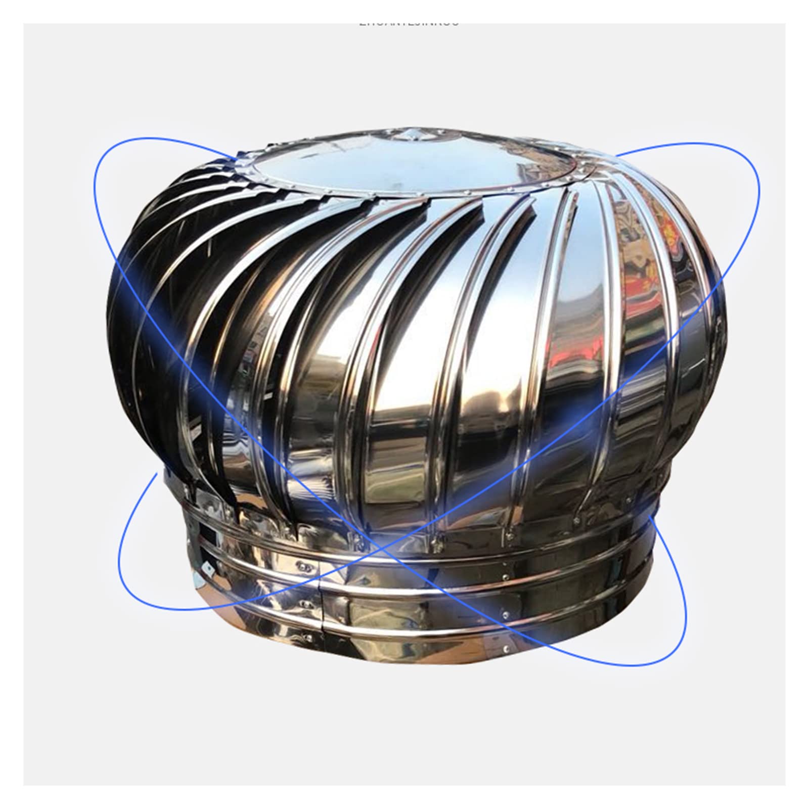 Stainless Steel Chimney Flue Cowl - 219mm Rain & Snow Cover Protector Cap for Pipe Fitting - Durable Weatherproof Roof Vent Pipe Cover for Home, RV & Outdoor Use