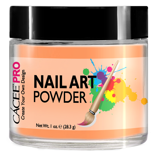 Cacee Nail Art Powder #51 Melon Orange - Professional UV Gel Nail Polish Powder for DIY Manicure & Nail Extensions - Perfect for Home Salon, Nail Art Designs & Party Looks