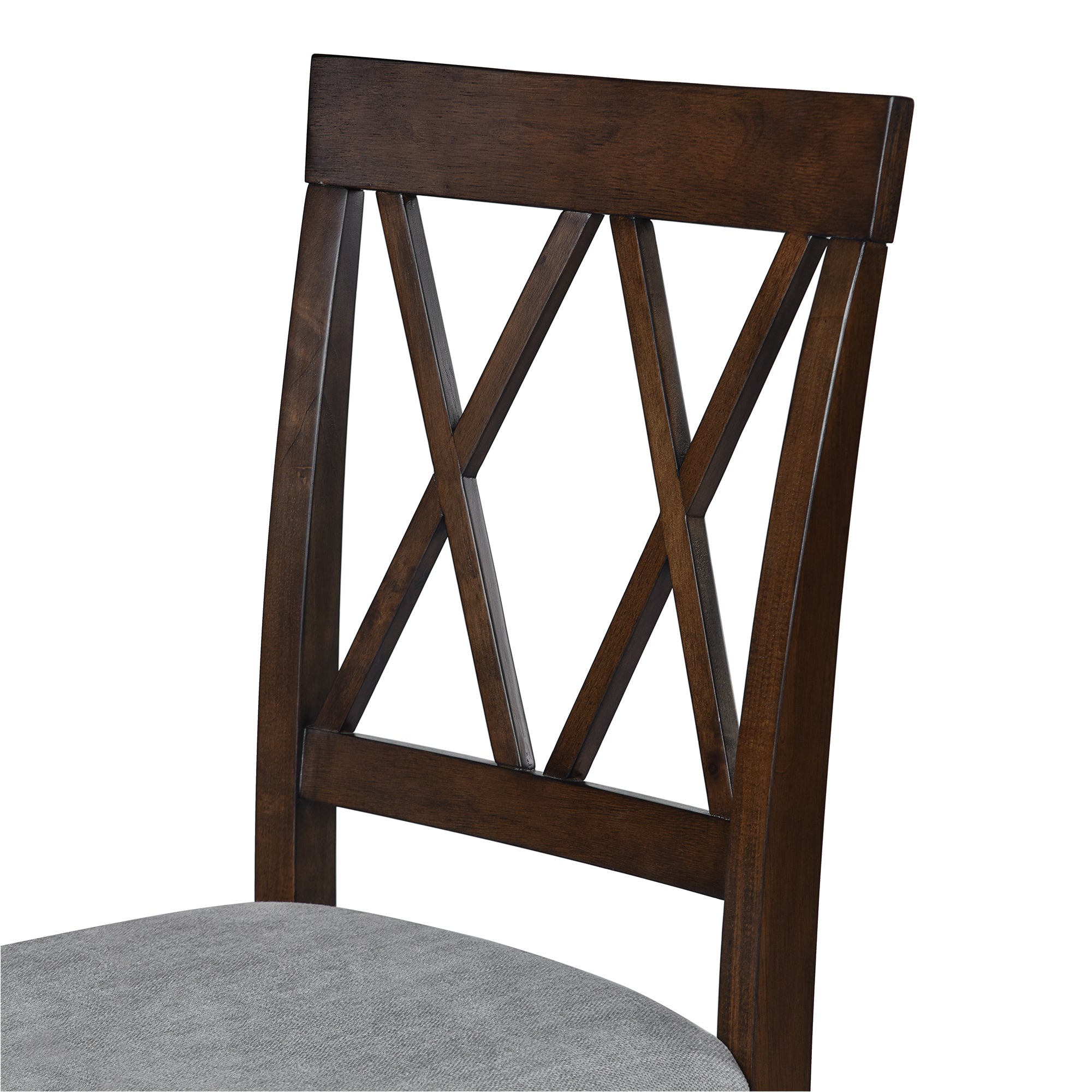 Set of 2 Upholstered Fabric Dining Chairs with Solid Wood Legs & Padded Seats - Modern Accent Chairs for Kitchen, Dining Room & Breakfast Nook - Comfortable Stylish Seating for Home Decor