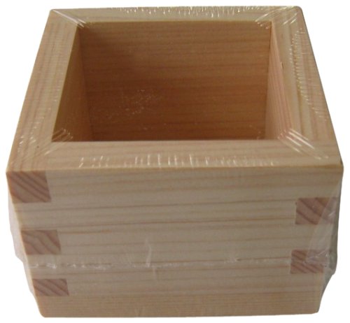 Premium Japanese Wooden Masu Box - 5-Piece Set for Sake, Tea, and Sushi Serving | Traditional Handcrafted Gift for Home & Party Use