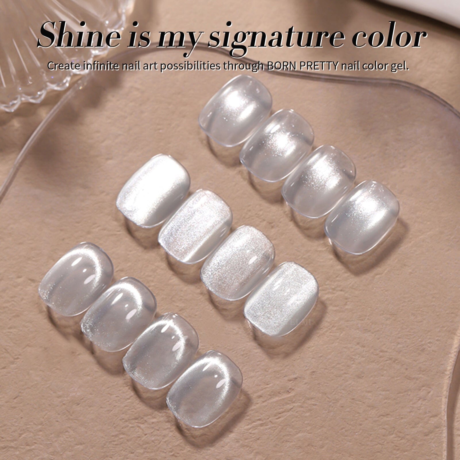 White Cat Magnetic Gel Polish MY77 - 15ml Flowing Light White Nail Polish for Salon & Home Manicures - Perfect for Nail Art, French Tips & Special Occasions