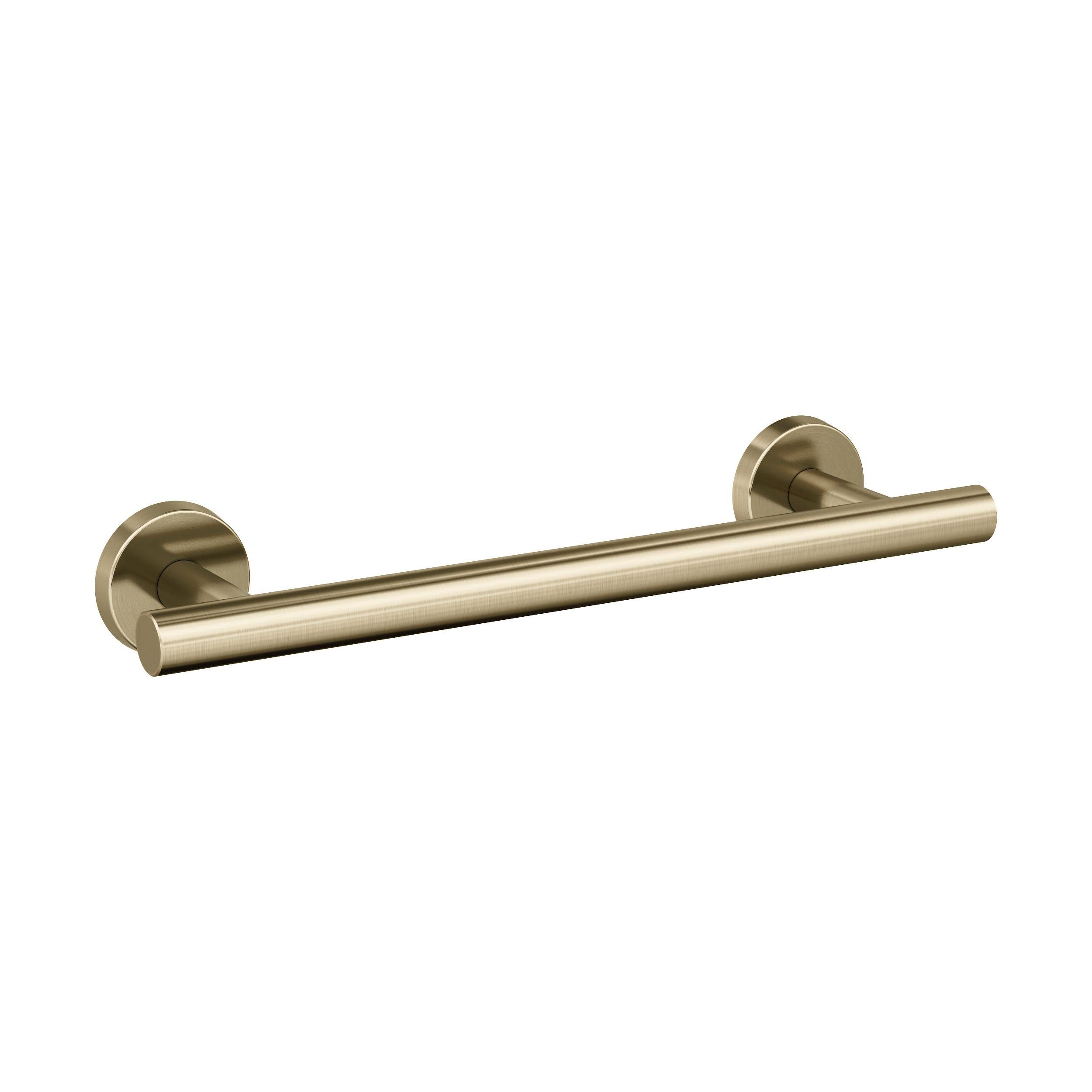 Amerock BH26546BBZ 9-Inch Golden Champagne Towel Bar - Elegant Curved Bathroom Towel Rack Holder for Bathroom, Spa, and Hotel Decor | Bath Hardware & Accessories