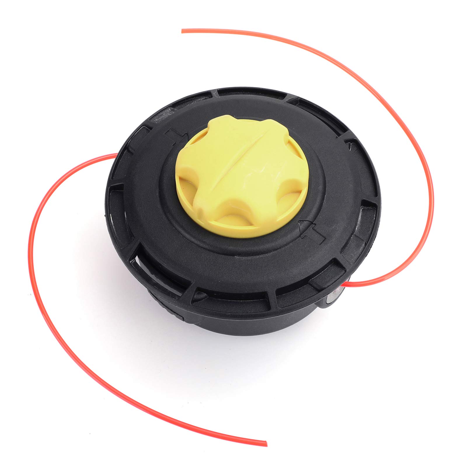 Topteng Replacement Trimmer Head for Toro & Ryobi - Compatible with 308923013 Reel Easy String Bump Feed - Durable Lawn Mower Accessory for Easy Weed Trimming & Yard Maintenance