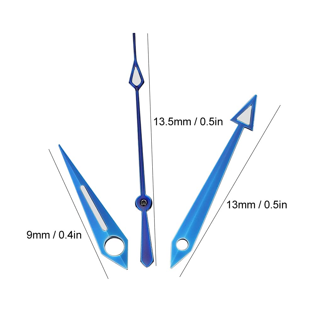 ETA 2824 Movement Watch Hands Replacement - Hour, Minute, Second Needles for Wristwatch Repair | DIY Watch Accessories & Spare Parts | Perfect for Watchmakers, Hobbyists, and Watch Repair Shops