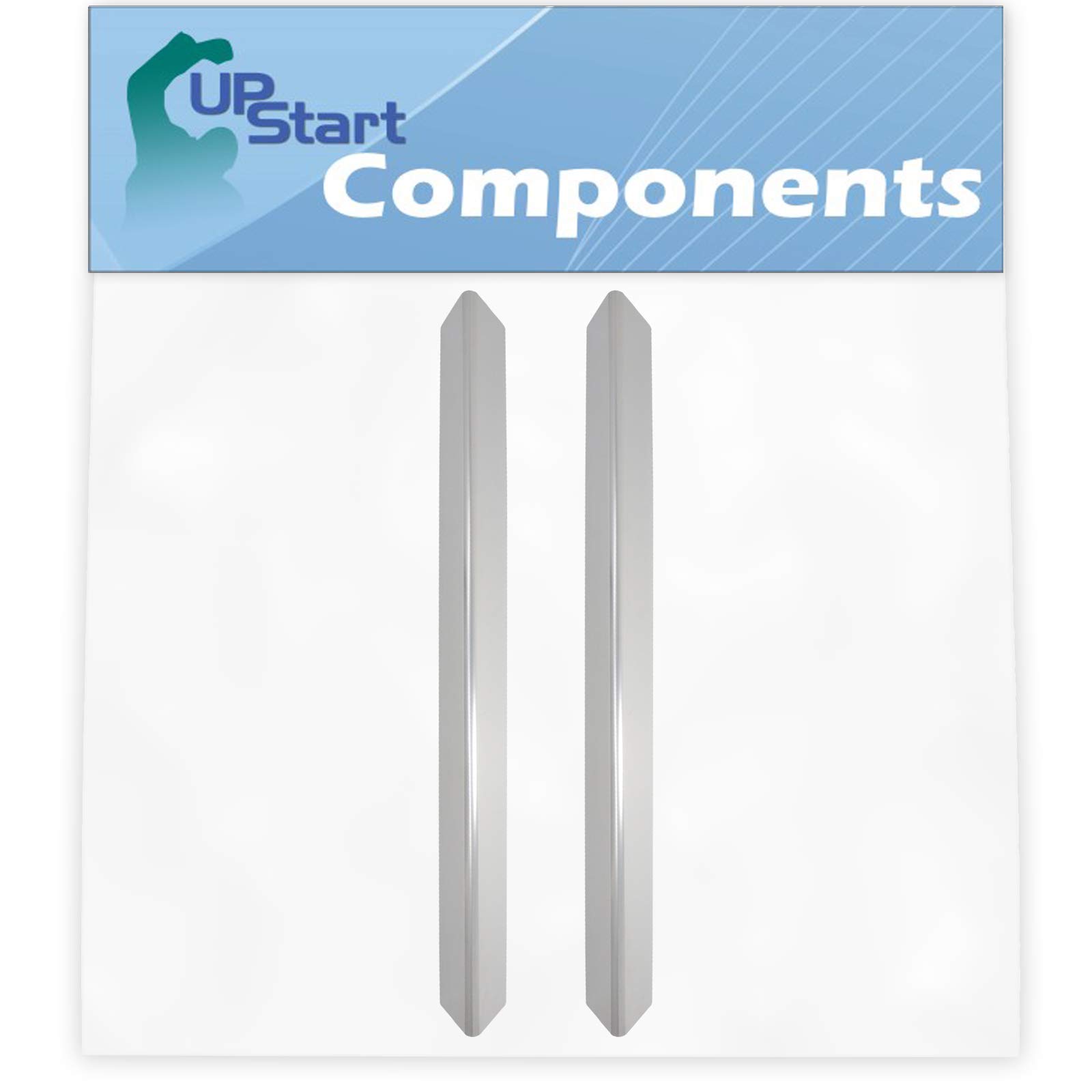 2-Pack Stainless Steel BBQ Grill Heat Shield Plate for Weber 93850101 - Compatible Flame Tamer, Guard, Deflector, Flavorizer & Vaporizer Bars (24.5
