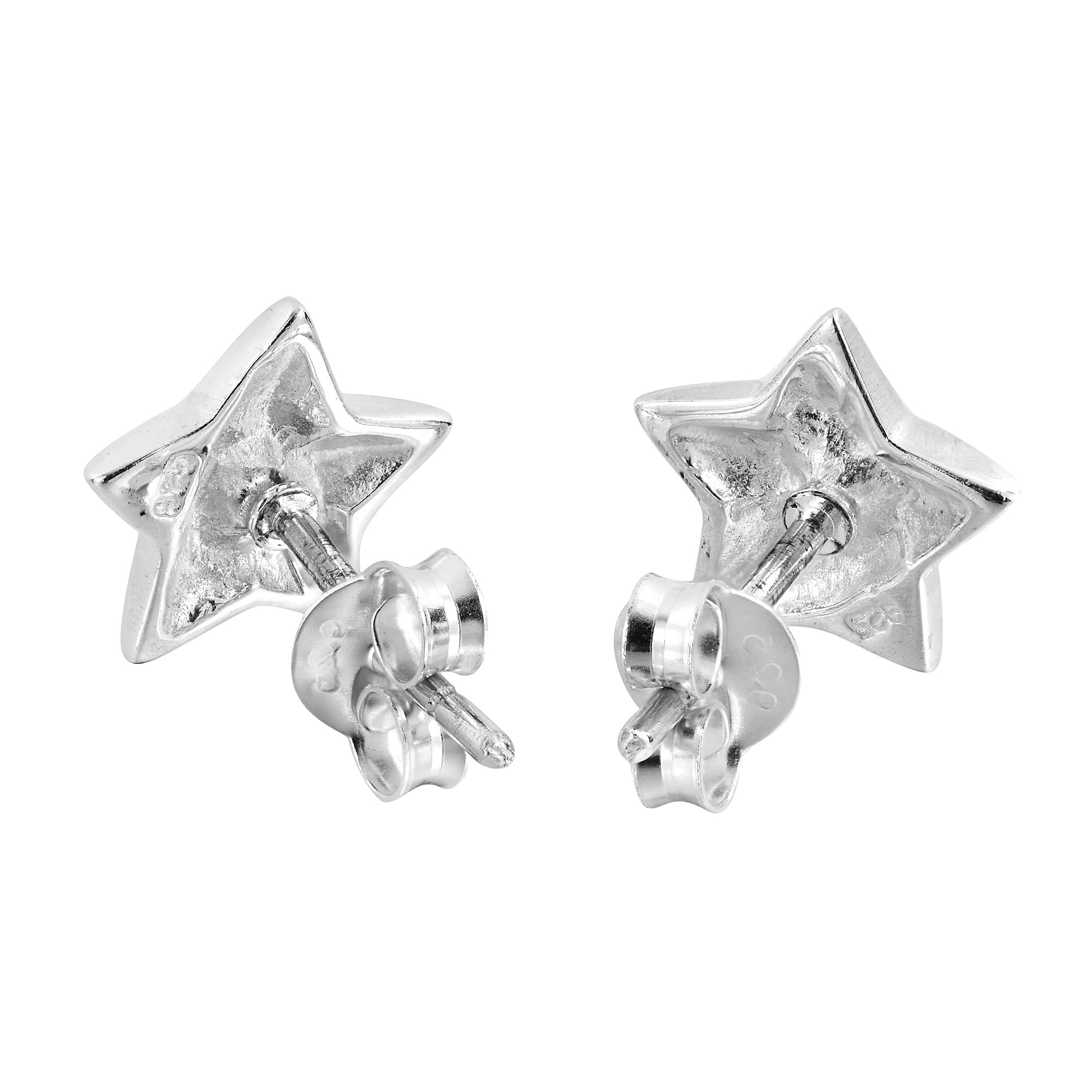 AeraVida Minimalist Star 925 Sterling Silver Stud Earrings for Women - Dainty & Elegant Star Earrings for Everyday Wear, Gift Giving & Special Occasions