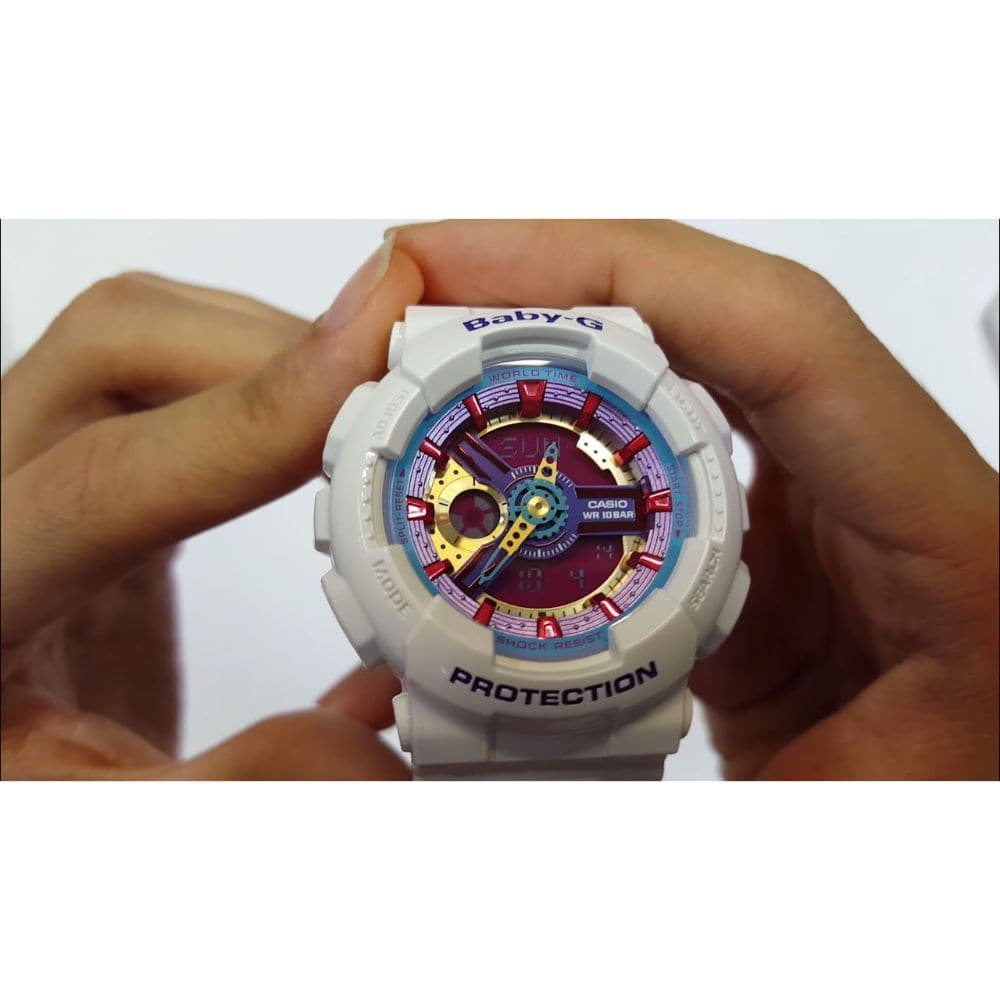 CASIO BABY-G BA-112-7ADR Women's Digital Sport Watch - Shock Resistant, Water Resistant, LED Light - Perfect for Running, Swimming & Outdoor Activities