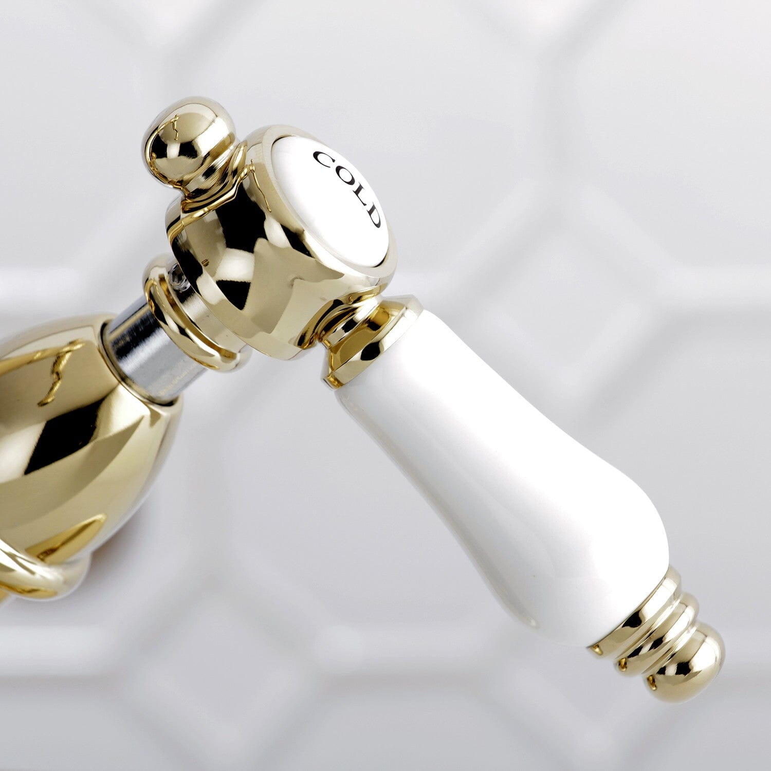 Bel Air 4 Inch Centerset Bathroom Faucet - Double Handle Deck Mount Brass Pop Up Drain - 1 or 3 Hole Installation - Perfect for Bathroom Sink and Vanity Upgrades