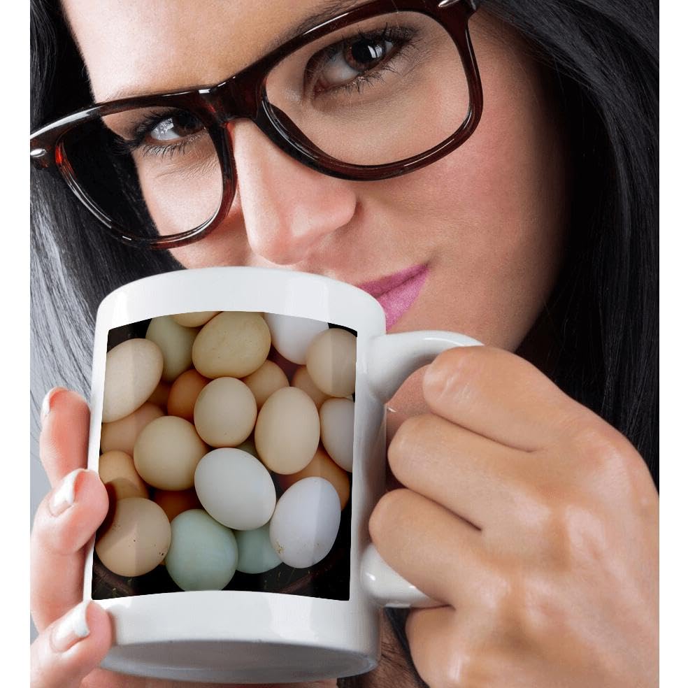 3D Rose Chicken Eggs Mug 11oz - Coffee Cup for Home & Office