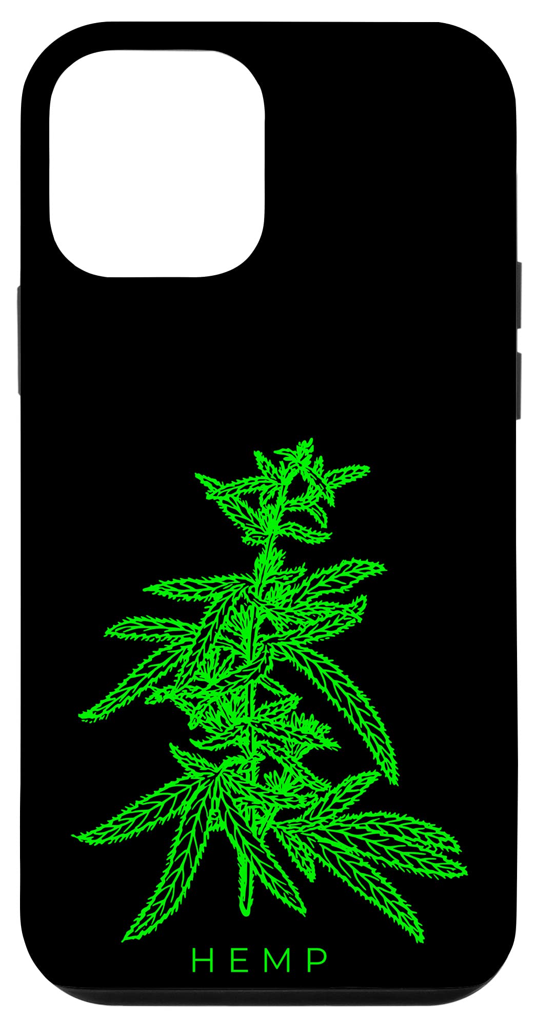 Premium iPhone 12 Mini Hemp Plant CBD Oil Protective Case - Durable Phone Cover for CBD Enthusiasts & Eco-Conscious Users - Perfect for Yoga Studios, Wellness Retreats & Sustainable Living