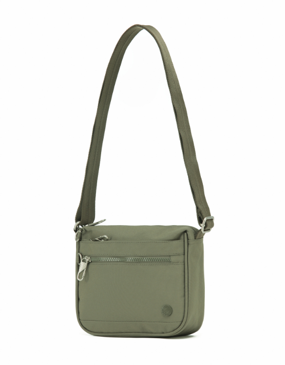TOSCA TCA980 Anti-Theft Crossbody Bag for Women & Men - Secure Khaki Side Bag for Travel, Commuting & Daily Use