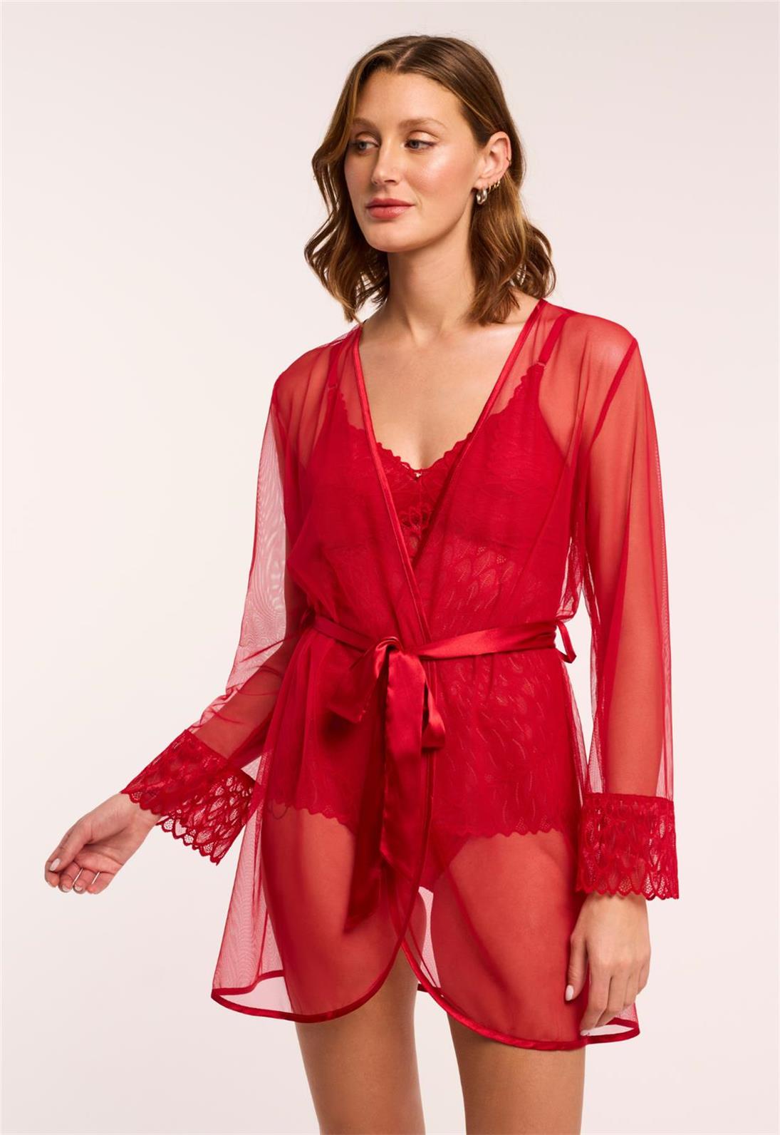 Sexy Red Lace Cover Up - Beach Dress, Swimwear Cover Up, Bikini Wrap for Women - Perfect for Pool Parties, Vacations & Summer Outfits