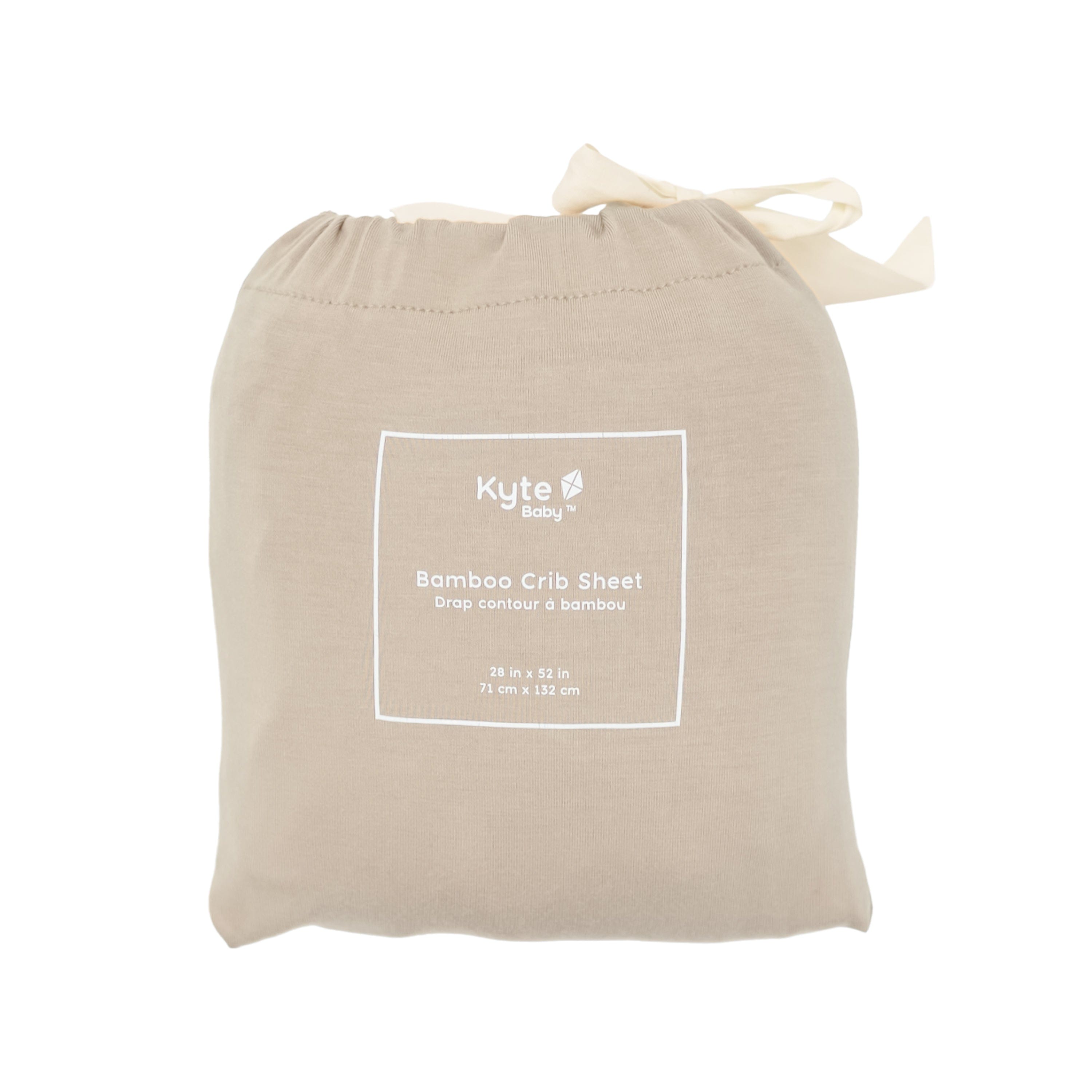 Organic Cotton Crib Sheet in Almond - Soft & Breathable Baby Bedding for Nursery, Crib, Bassinet - Perfect for Newborns, Infants & Toddlers