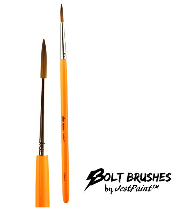 Bolt Paint Brushes by Jest Paint - Premium Artist Brushes for Acrylic, Oil & Watercolor Painting - Perfect for Canvas, Wood & DIY Art Projects