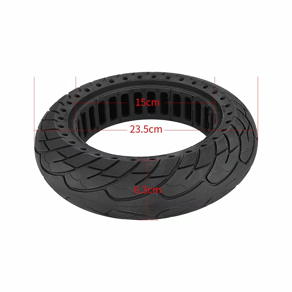 10x2.50 10-Inch Solid Rubber Electric Scooter Tires - Explosion-Proof Replacement Tires for Ninebot G30 Max 60/70-6.5 E-Scooters (Set of 2) - Perfect for Commuting, Urban Travel & Last-Mile Transportation