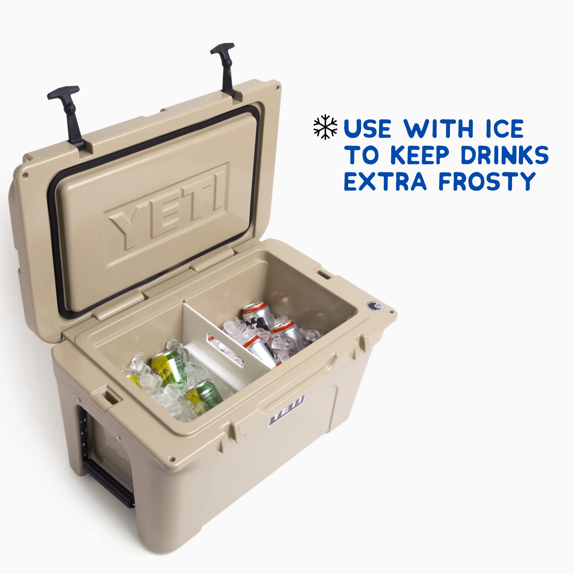 Freezable Ice Pack Divider for YETI Tundra Coolers - Fits YETI Haul, 35, 45, 65 Models - Premium Cooler Accessories for Camping, Fishing & Outdoor Adventures - Reusable Cooler Organizer for Food & Drinks Storage