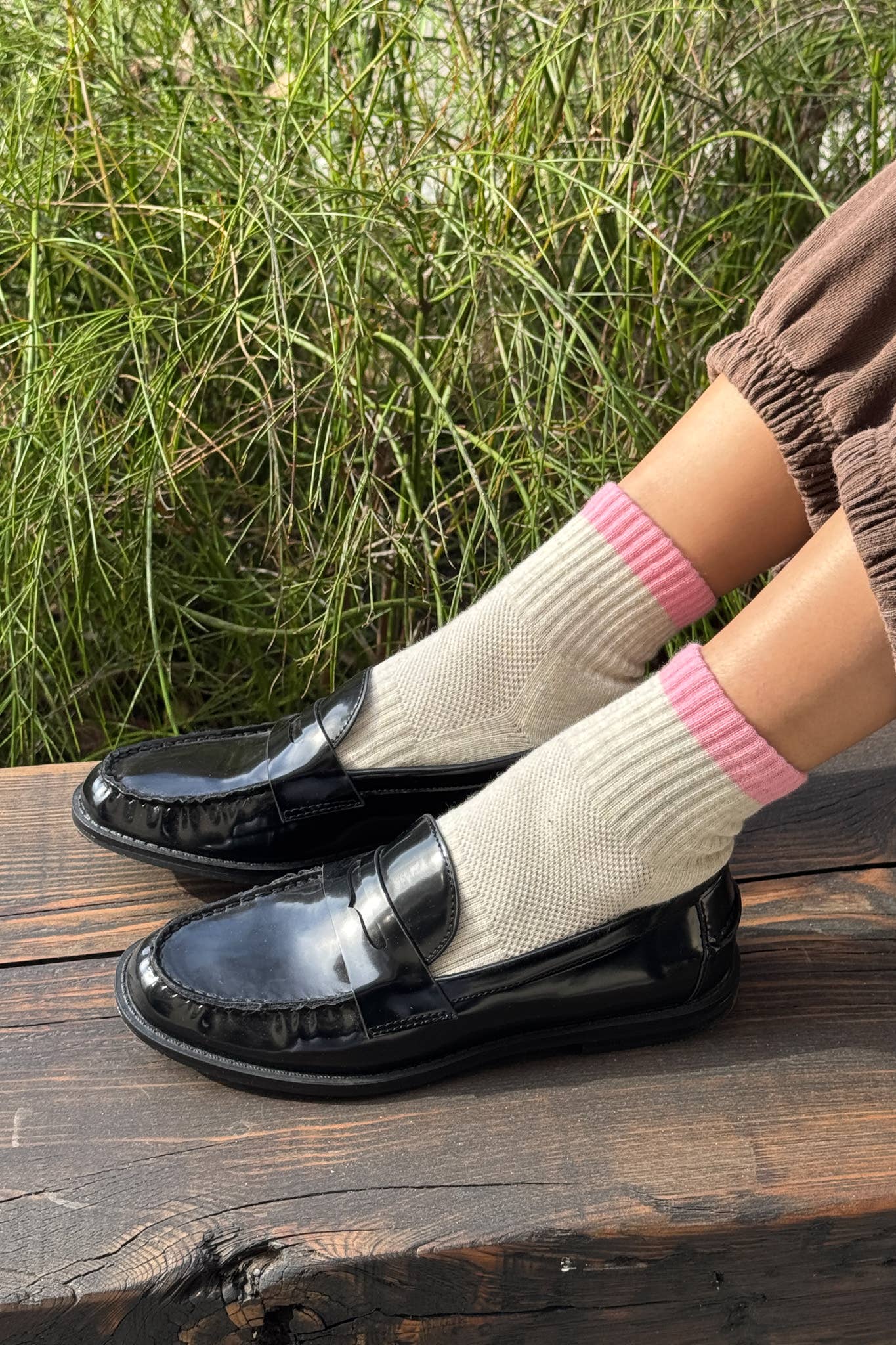 Girlfriend Socks for Women - Color Block Black Coffee Crew Socks | Perfect Gift for Her, Valentine's Day, Anniversary & Everyday Wear