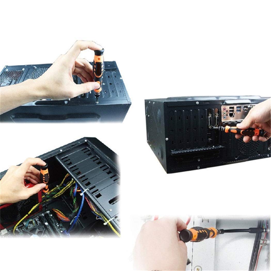 52 in 1 Precision Screwdriver Set - Professional DIY Repair Tool Kit for iPhone, Laptop, Watch, Glasses & Electronics - Magnetic Screwdriver Kit with Case & Drill Bits - Perfect for Home, Office & Tech Repairs