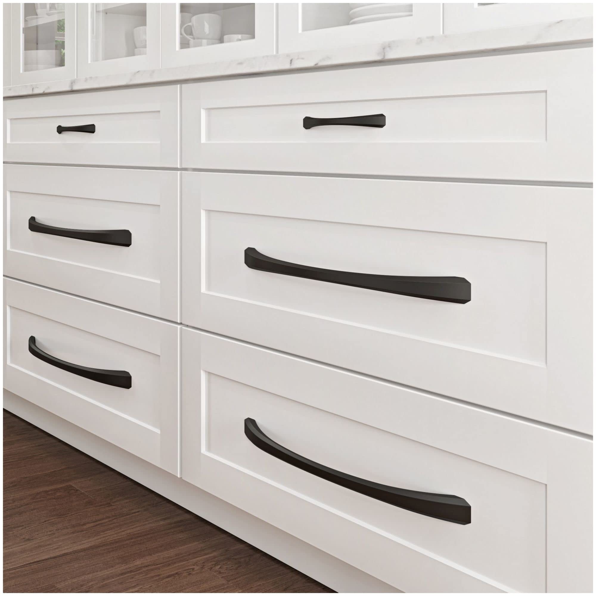 Jeffrey Alexander 678-18BG Wheeler 18 Inch Center to Center Arch Appliance Pull - Cabinet & Drawer Handle for Kitchen, Bathroom & Furniture (Oil Rubbed Bronze Finish)