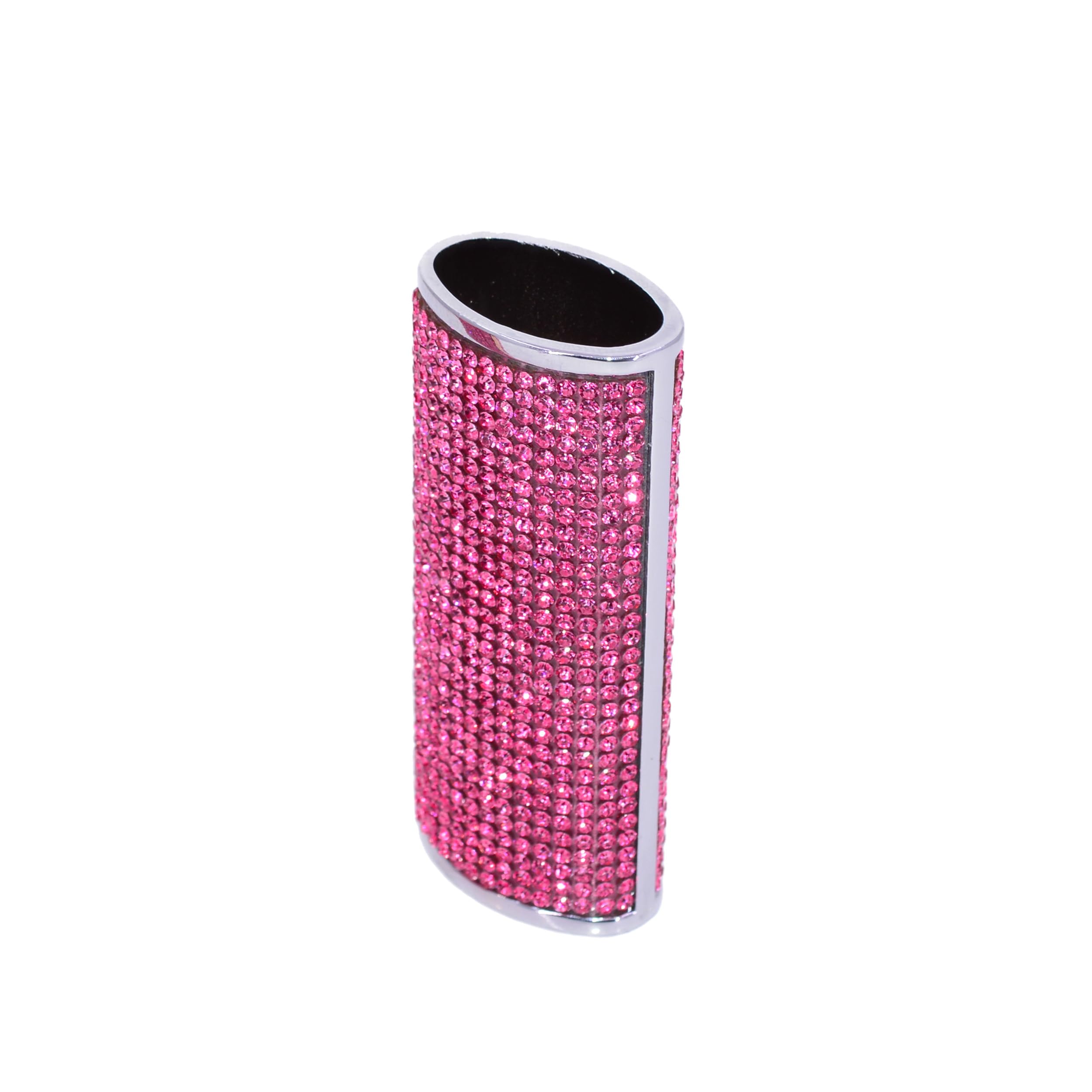 Sparkling Crystal Rhinestone Lighter Case Cover - Elegant Rose Blush Design for Women | Perfect for Parties, Weddings, Gifts & Everyday Glam Accessory