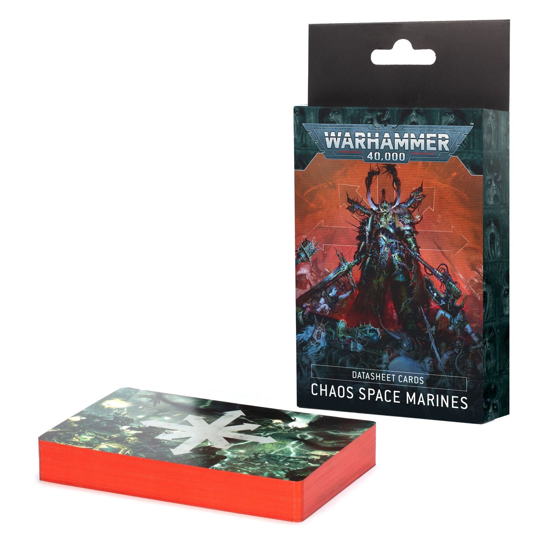 Chaos Space Marines Datasheet Cards - Warhammer 40K Game Accessories for Tabletop Battles & Strategy Gaming
