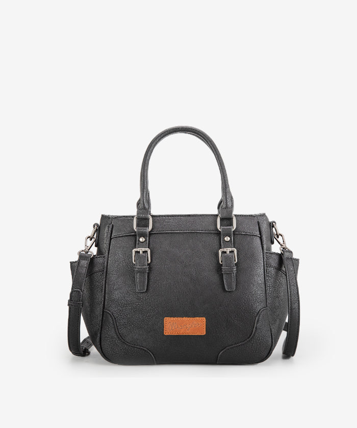 Wrangler Genuine Leather Buckle Tote Bag for Women - Stylish & Durable Handbag for Work, Travel & Everyday Use