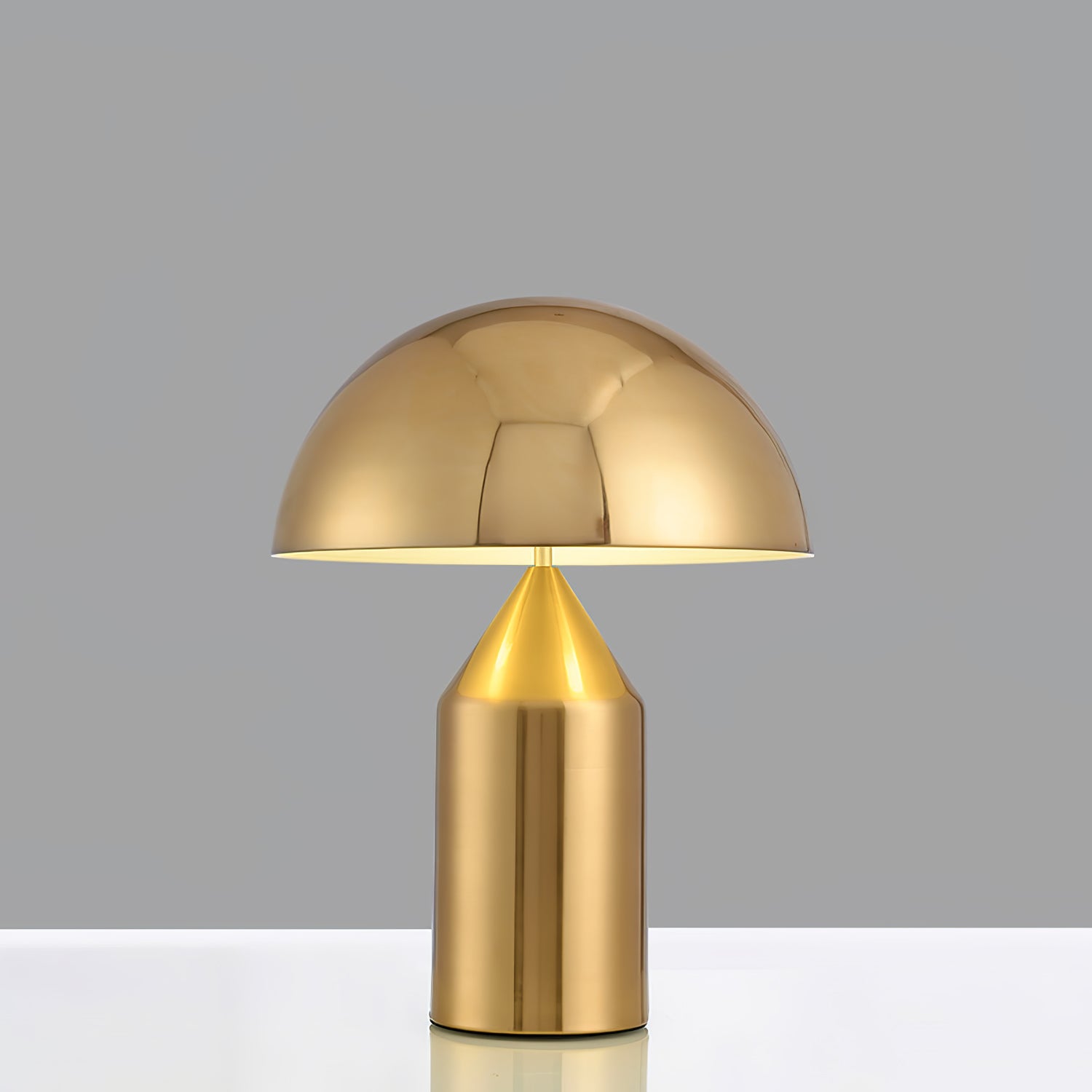 Modern Atollo Metal Table Lamp - Adjustable Brightness LED Desk Light for Living Room, Bedroom & Office - Stylish Home Decor & Reading Light