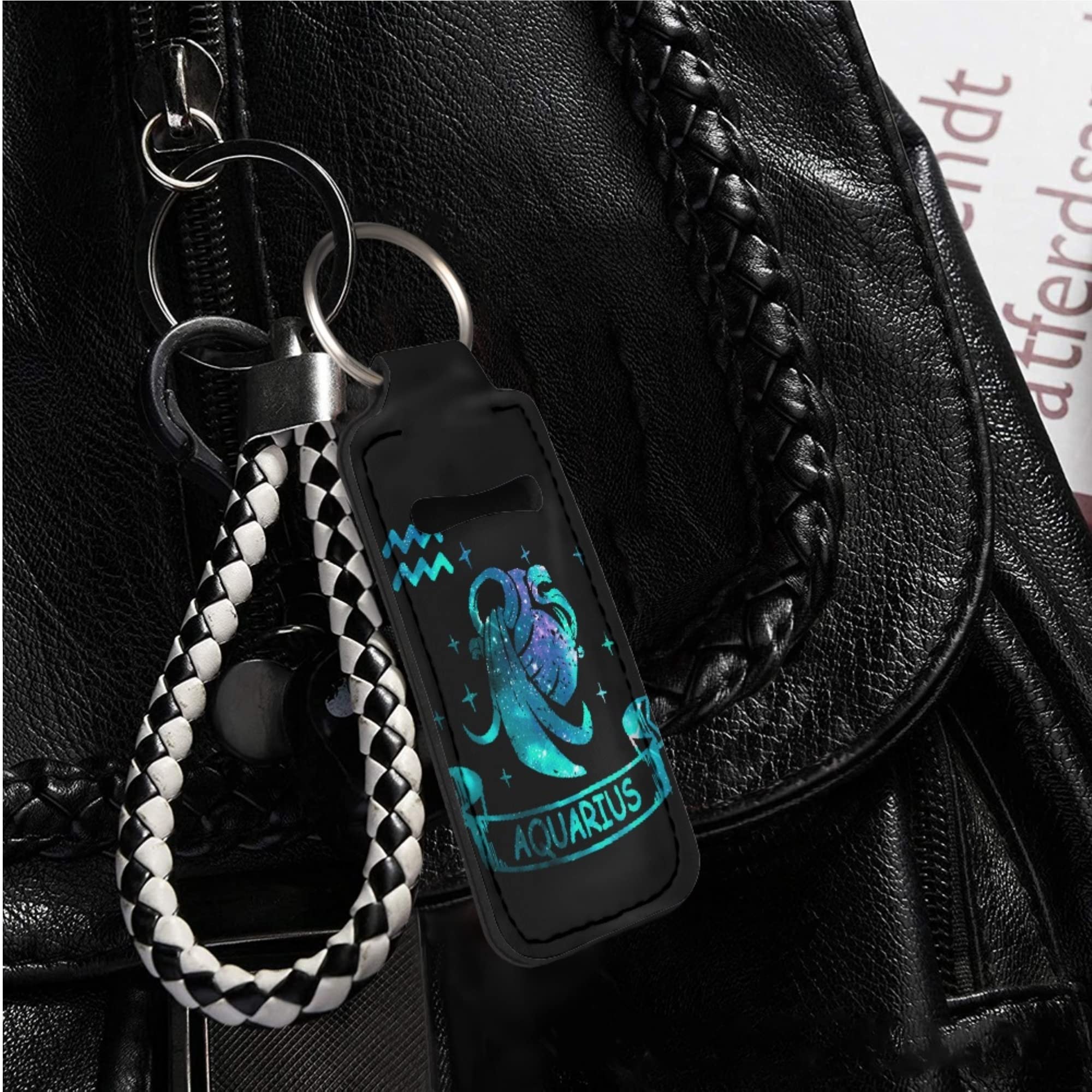 Dajingkj Lip Balm Holder Keychain - Portable Lipstick Case with Metal Ring, Chapstick Gloss Organizer for Purse & Backpack - Perfect for Travel, Gym, and Everyday Use