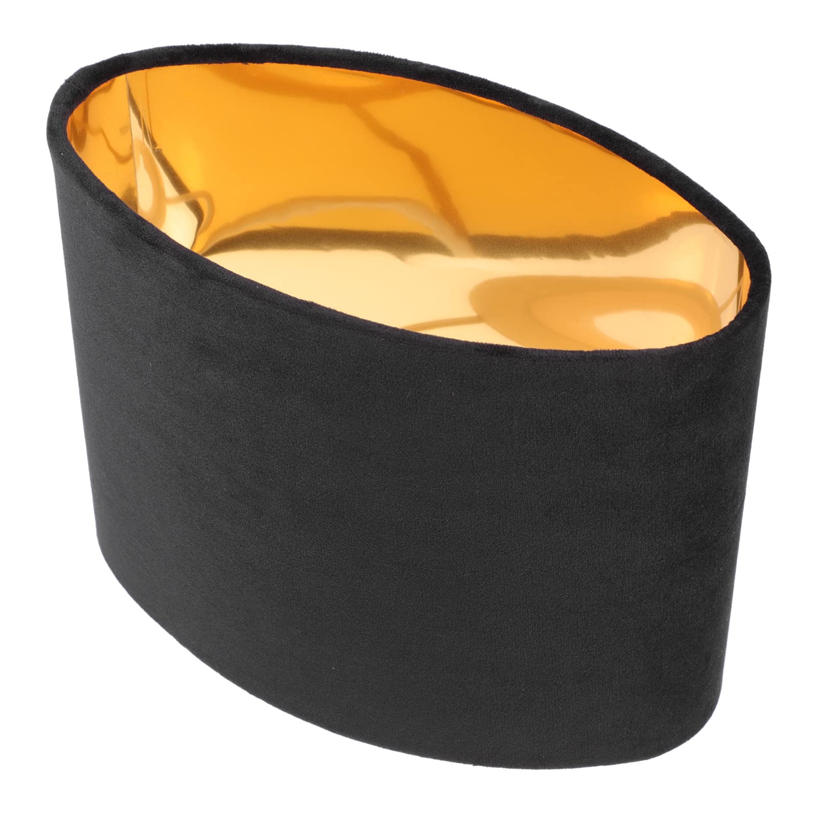 KALLORY Oval Clip-On Lamp Shade - Fabric Lamp Cover for Table, Floor & Pendant Lights - Home Decor Lighting Accessories (Perfect for Living Room, Bedroom & Office Lighting)