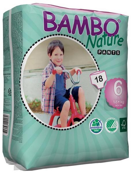 BAMBO NATURE Eco-Friendly Training Pants for Toddlers 18KG (40 lbs) - 20 Pack | Soft, Absorbent & Hypoallergenic | Perfect for Potty Training & Overnight Use