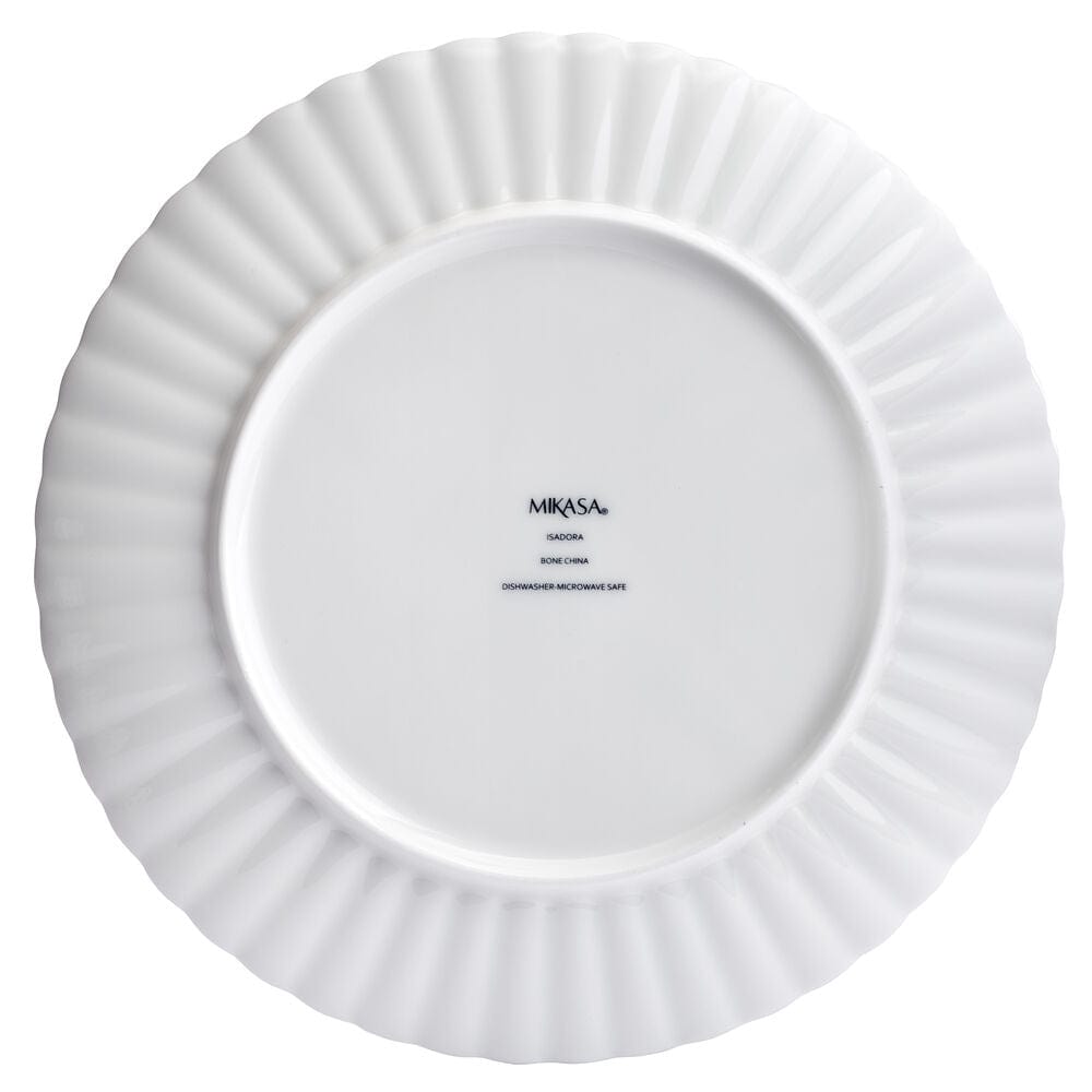 Isadora 12-Piece Dinnerware Set for 4 - Elegant Porcelain Dinner Plates, Salad Plates, Bowls - Perfect for Family Dinners, Holiday Entertaining & Restaurant-Style Dining