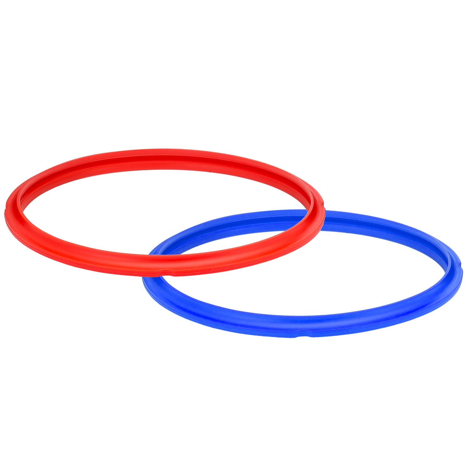 Instant Pot 8-Qt Sealing Ring 2-Pack - Non-Toxic BPA-Free Replacement Inner Pot Seal Rings for Electric Pressure Cookers - Red & Blue - Perfect for Meal Prep, Pressure Cooking & Slow Cooking