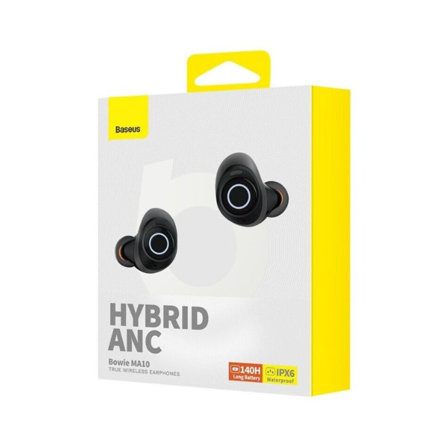 Baseus Bowie MA10 Wireless Headphones with Active Noise Cancelling (ANC) - Black | Perfect for Travel, Workouts & Commuting