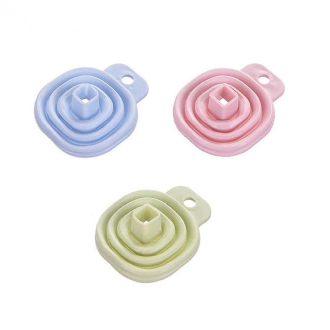 Onsinic 1 Pack Collapsible Silicone Funnel - Foldable Kitchen Funnel for Liquid, Powder & Oil Transfer - Diamond Painting Tools - Fits Water Bottles (Random Color, Blue) - Perfect for Cooking, Baking, DIY Crafts & Home Organization