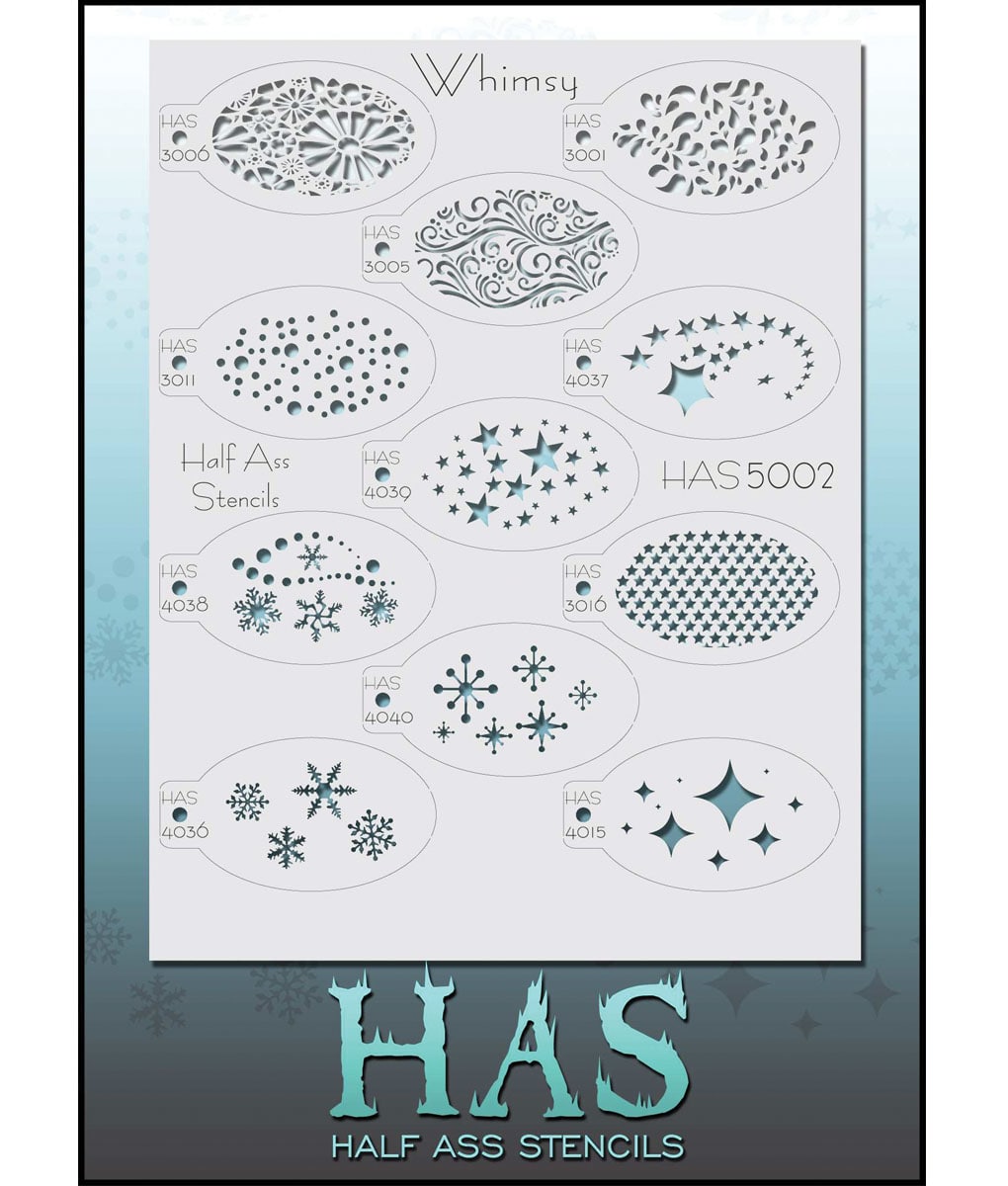 Half Ass Stencils™ - Premium Reusable Stencils for DIY Crafts, Home Decor & Wall Art | Perfect for Painting, Woodworking & Creative Projects