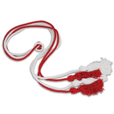 Theta Chi Graduation Honor Cords - Red & White Greek Letter Society Stoles for Commencement Ceremony - Perfect for Fraternity Graduates & Alumni Events