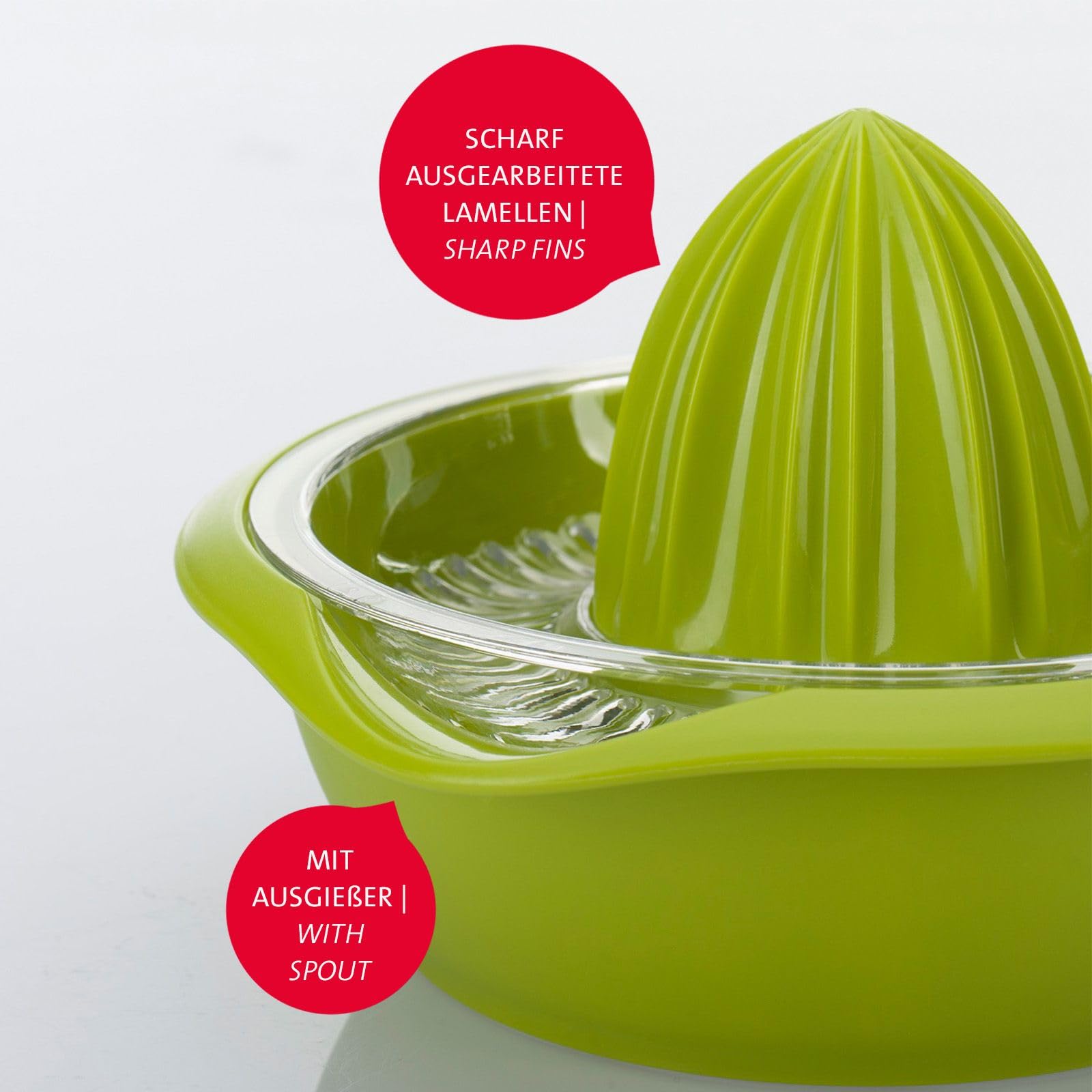 Westmark 3091227A Lemon and Orange Press Limetta - Apple Green Citrus Juicer for Fresh Juice - Perfect for Cocktails, Cooking & Healthy Drinks