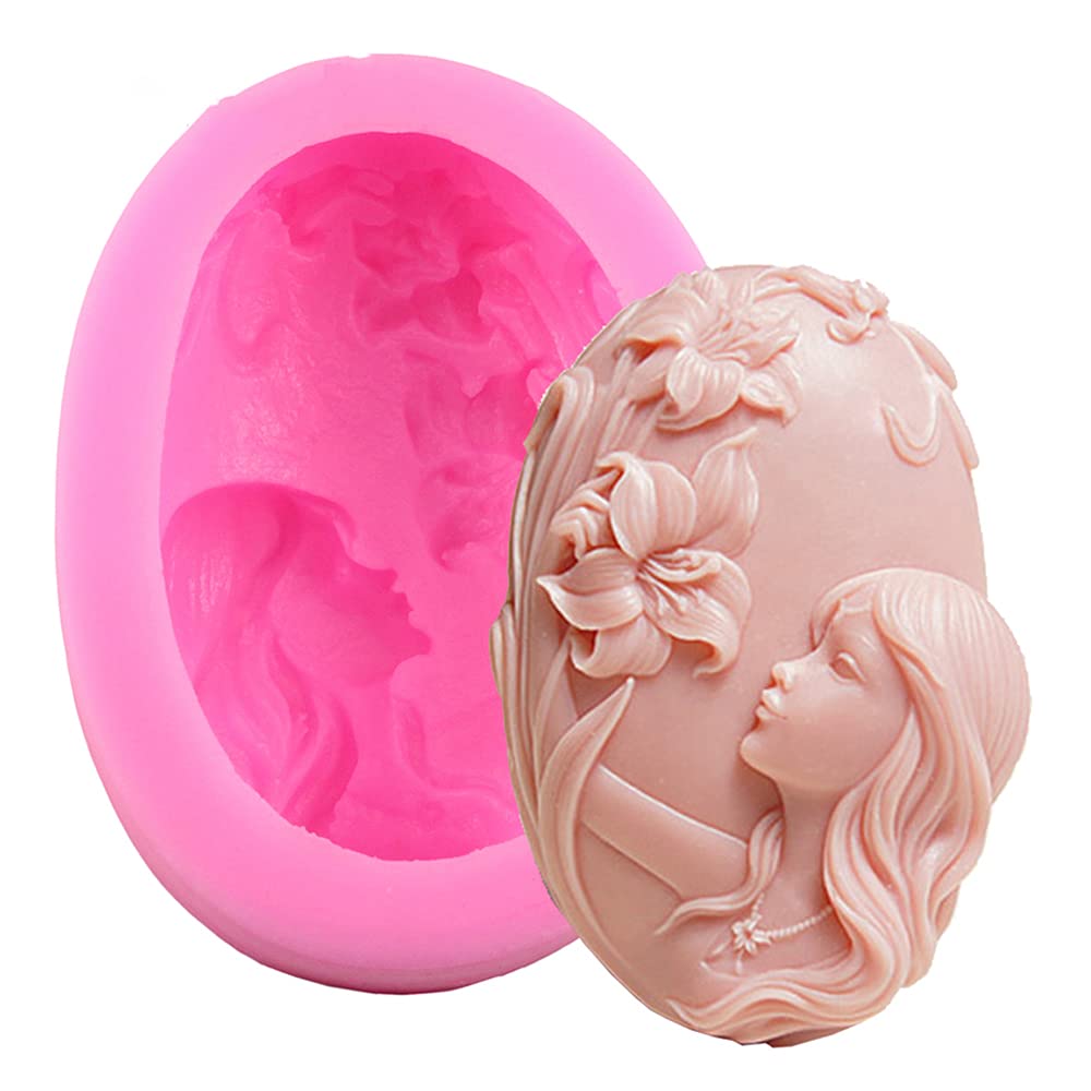 Cestony Silicone Soap Mold for DIY Soap Making - Flower Girl Scented Candle & Soap Crafting Kit - Perfect for Handmade Gifts, Bath Decor, and Aromatherapy