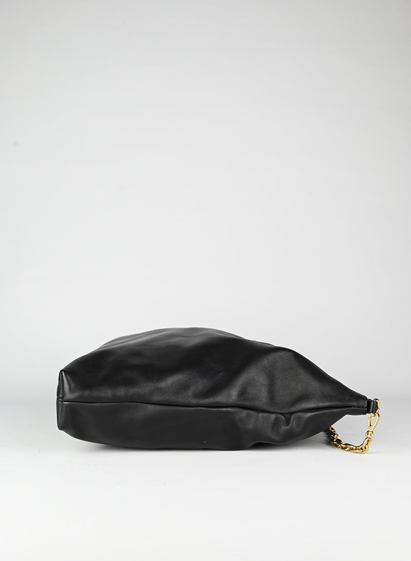 Miu Miu Black Soft Leather Maxi Bag for Women - Luxury Large Shoulder Tote Handbag Perfect for Work, Travel & Everyday Use