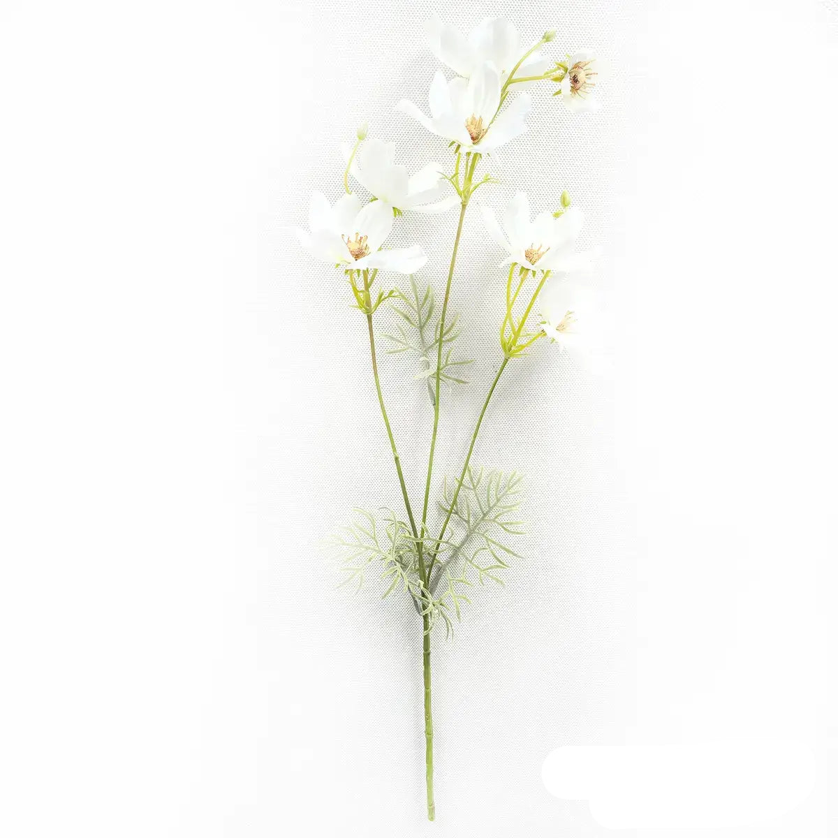 Garden Cosmos White Stem Set - Artificial Flowers for Home Decor, Wedding Centerpieces & Floral Arrangements