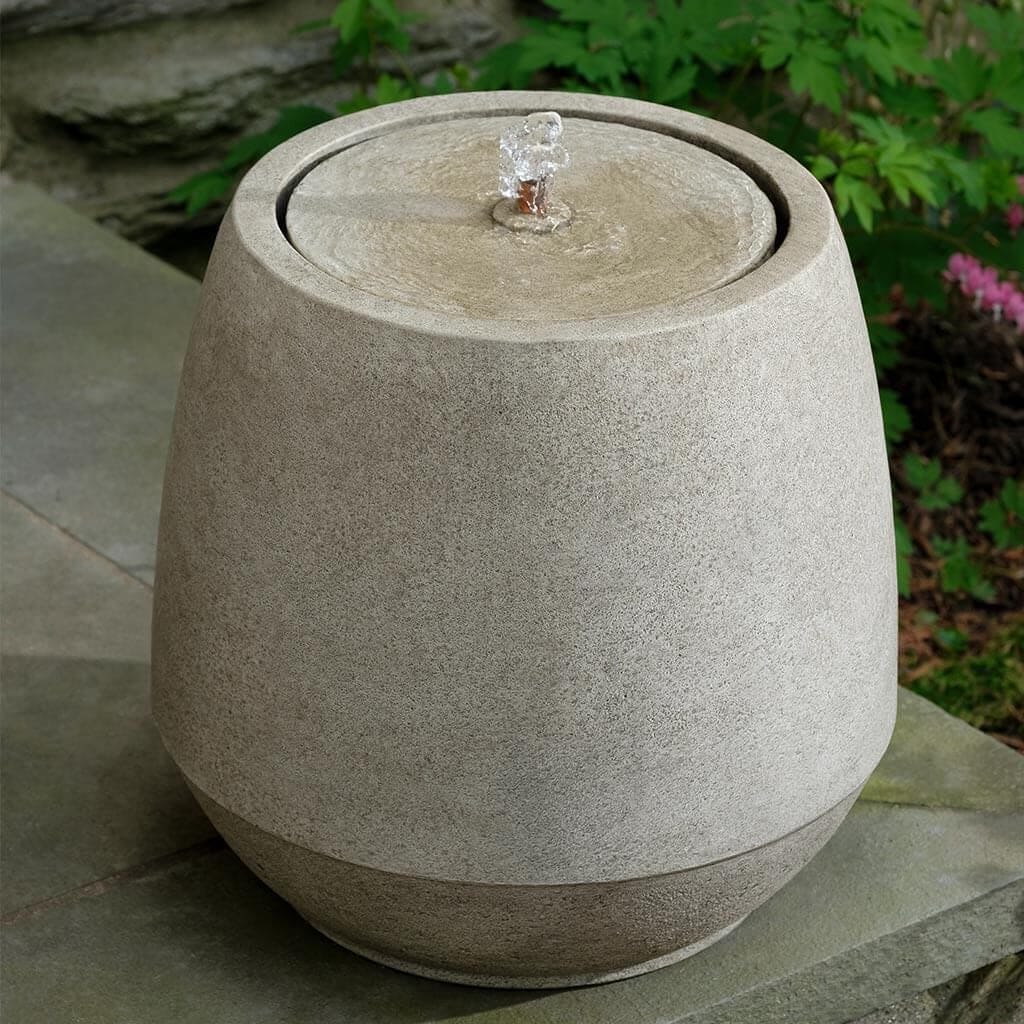Campania International Juhl Fountain - Outdoor Garden Water Fountain for Patio, Yard, and Landscape Decor - Elegant Tiered Design with LED Lights for Relaxing Ambiance