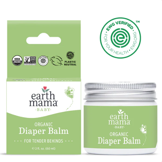 Organic Diaper Balm for Babies - Soothing & Healing Rash Cream with Natural Ingredients | Perfect for Diaper Changes, Overnight Protection & Sensitive Skin Care