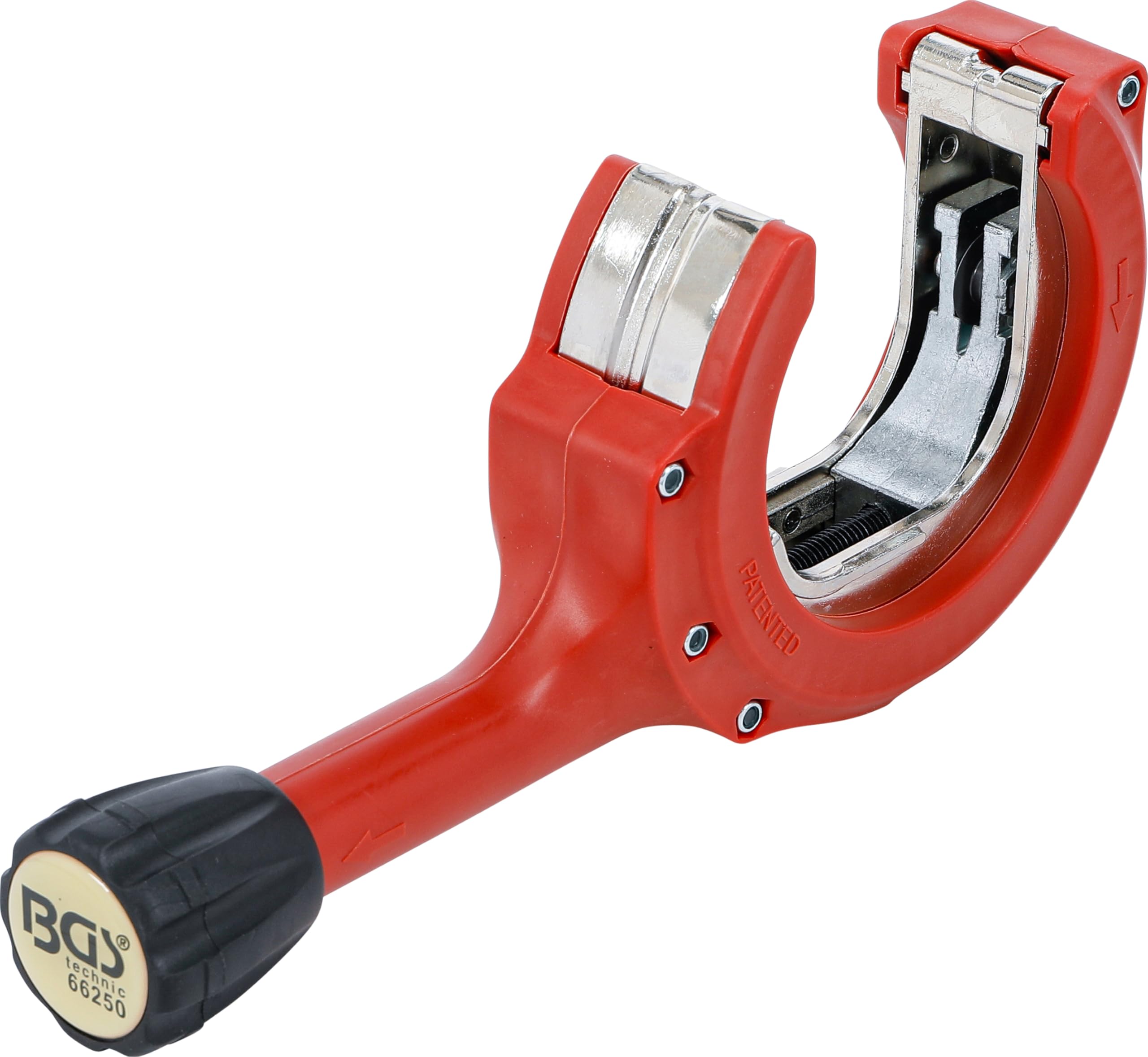 BGS 66250 Ratcheting Tube Cutter for Exhaust Pipes - 28-67 mm Cutting Diameter | Professional Automotive Repair Tool for Mechanics | Perfect for Exhaust System Installation & Maintenance