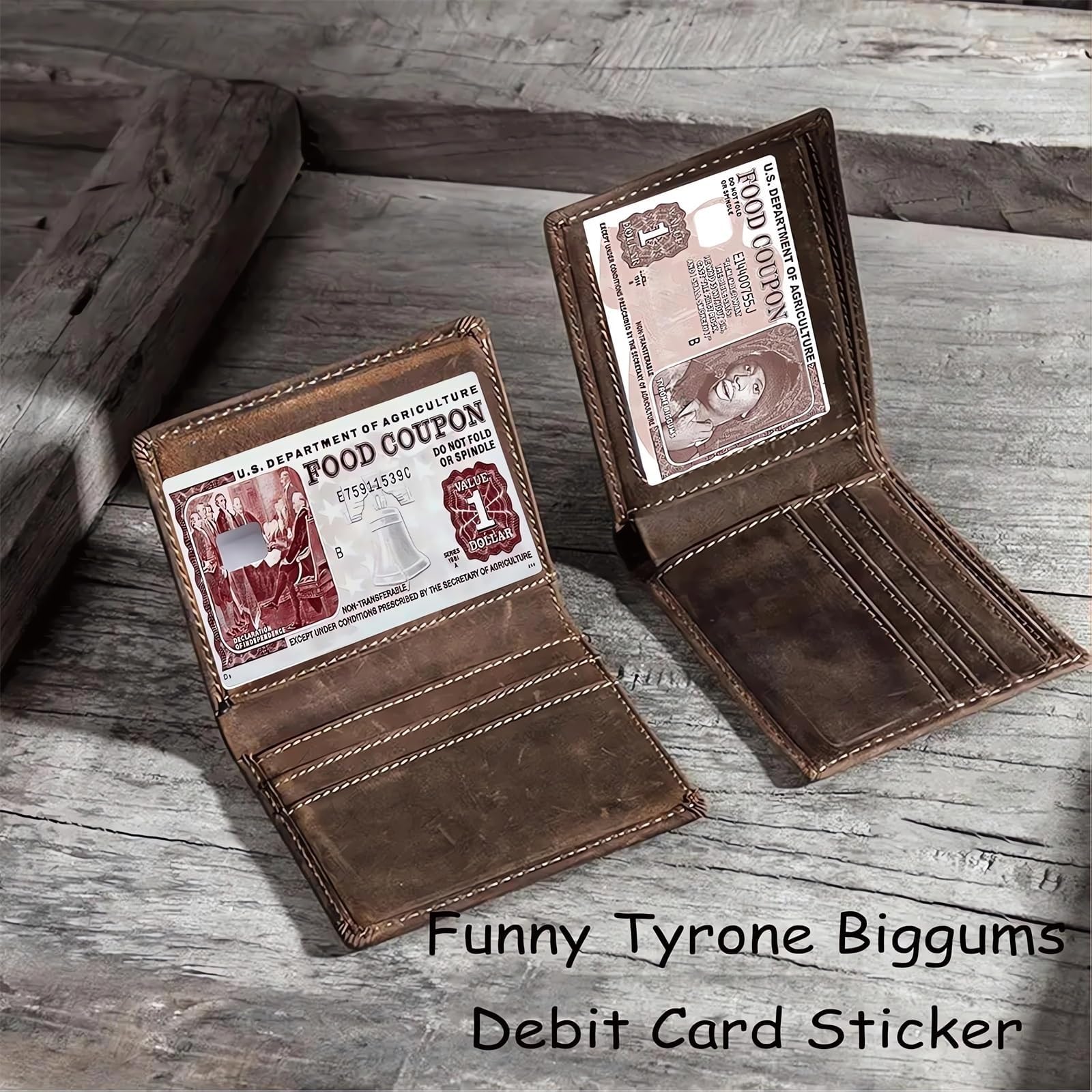 2024 Funny Tyrone Biggums Debit Card Stickers (3-Pack) - Waterproof & Scratchproof Credit Card Skins for Food Coupons & Everyday Use - Perfect for Grocery Shopping, Dining Out & Online Purchases